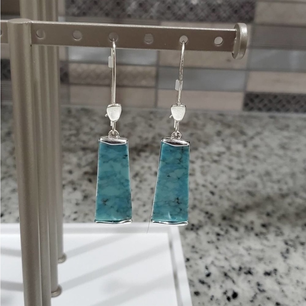 Rm soho faux turquoise drop earrings NEW!!!!